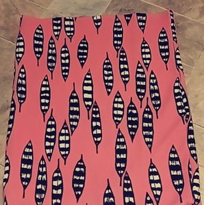 Mid length, tight skirt